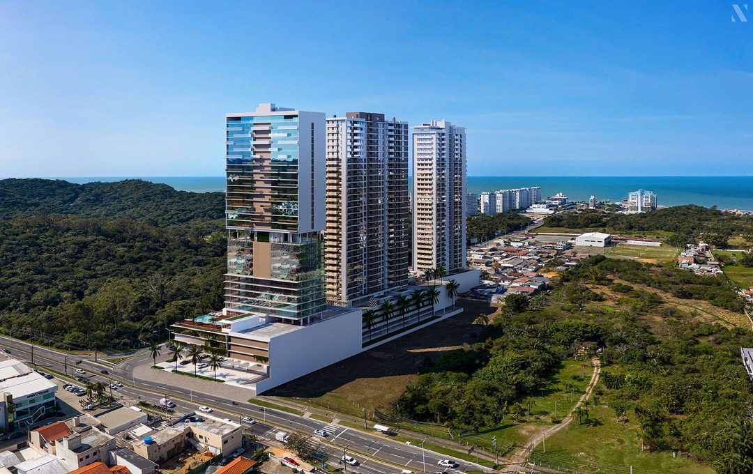 Foto 1 de Apartamento com 1 suíte + 2 dormitórios, 110 m² - Praia Brava - Itajaí/SC