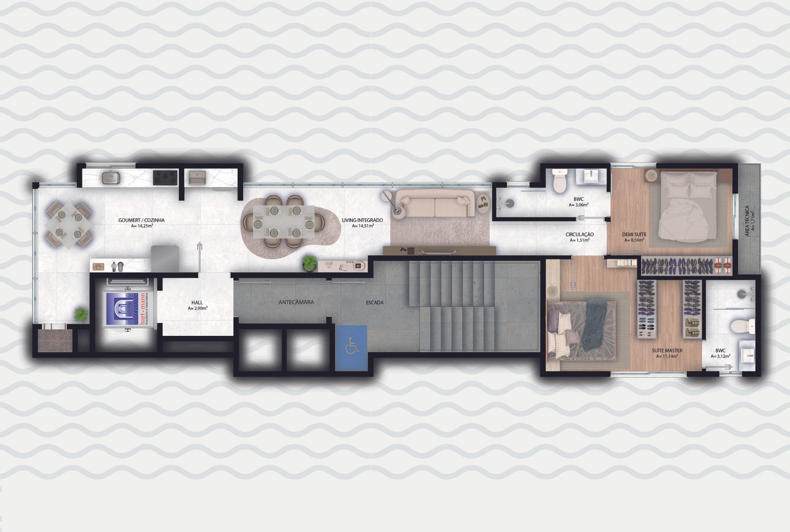 Planta 3 de Athena's Residence