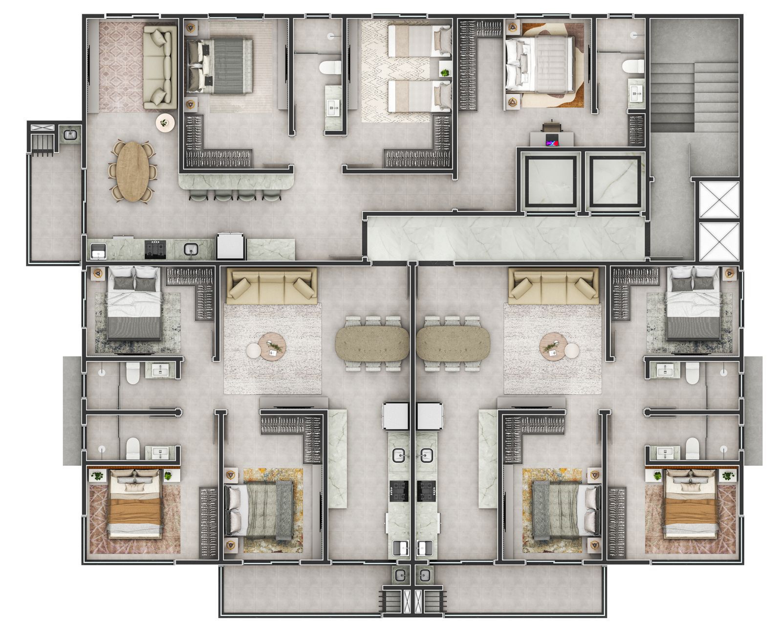 Planta 1 de Residencial Revine Lago