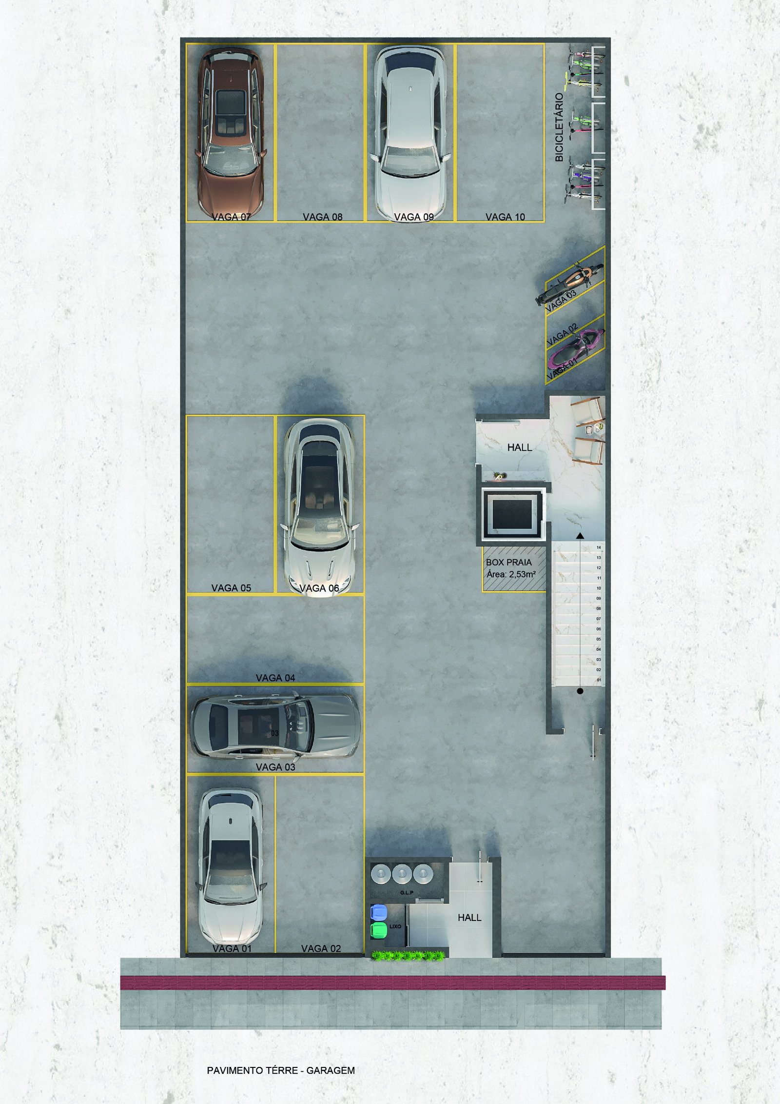 Planta Garagem · Pavimento Térreo do Edifício Floratta