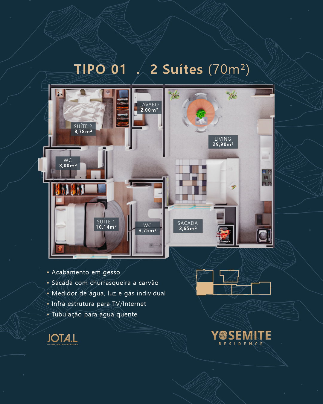Planta 4 de Yosemite Residence