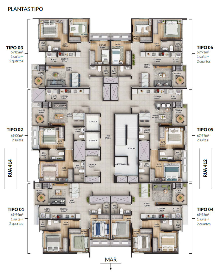 Planta 2 de Aqua Tower