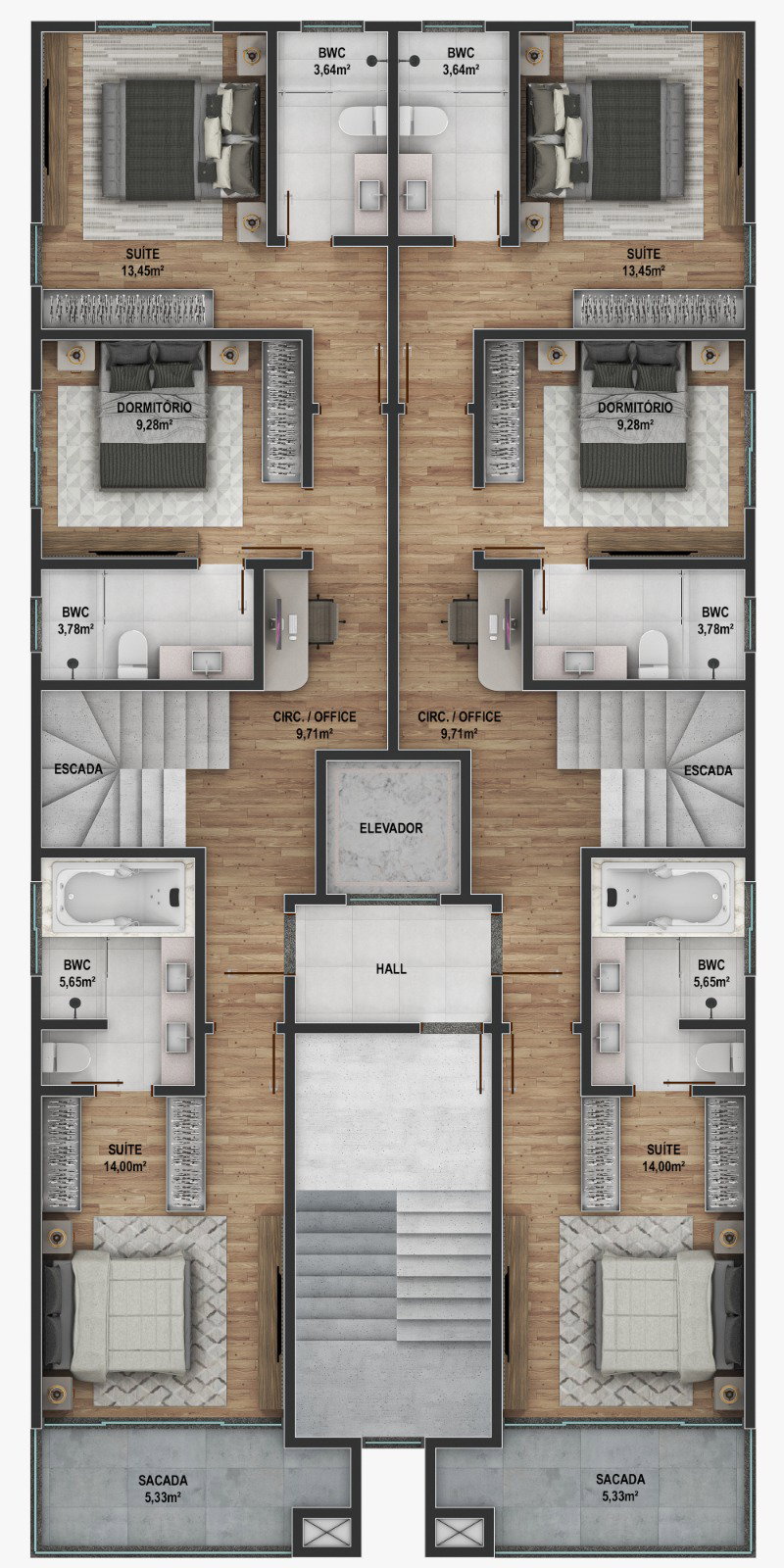 Planta 1 de Aureum Residence