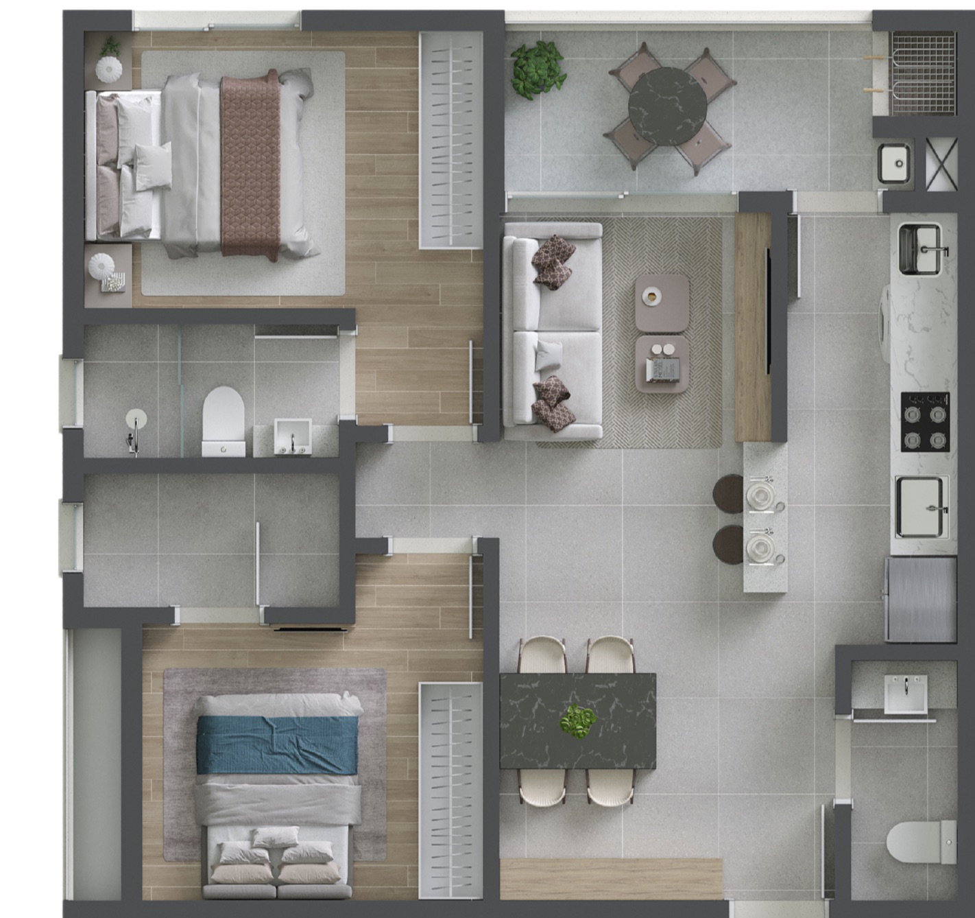 Planta 3 de Fikus Residence