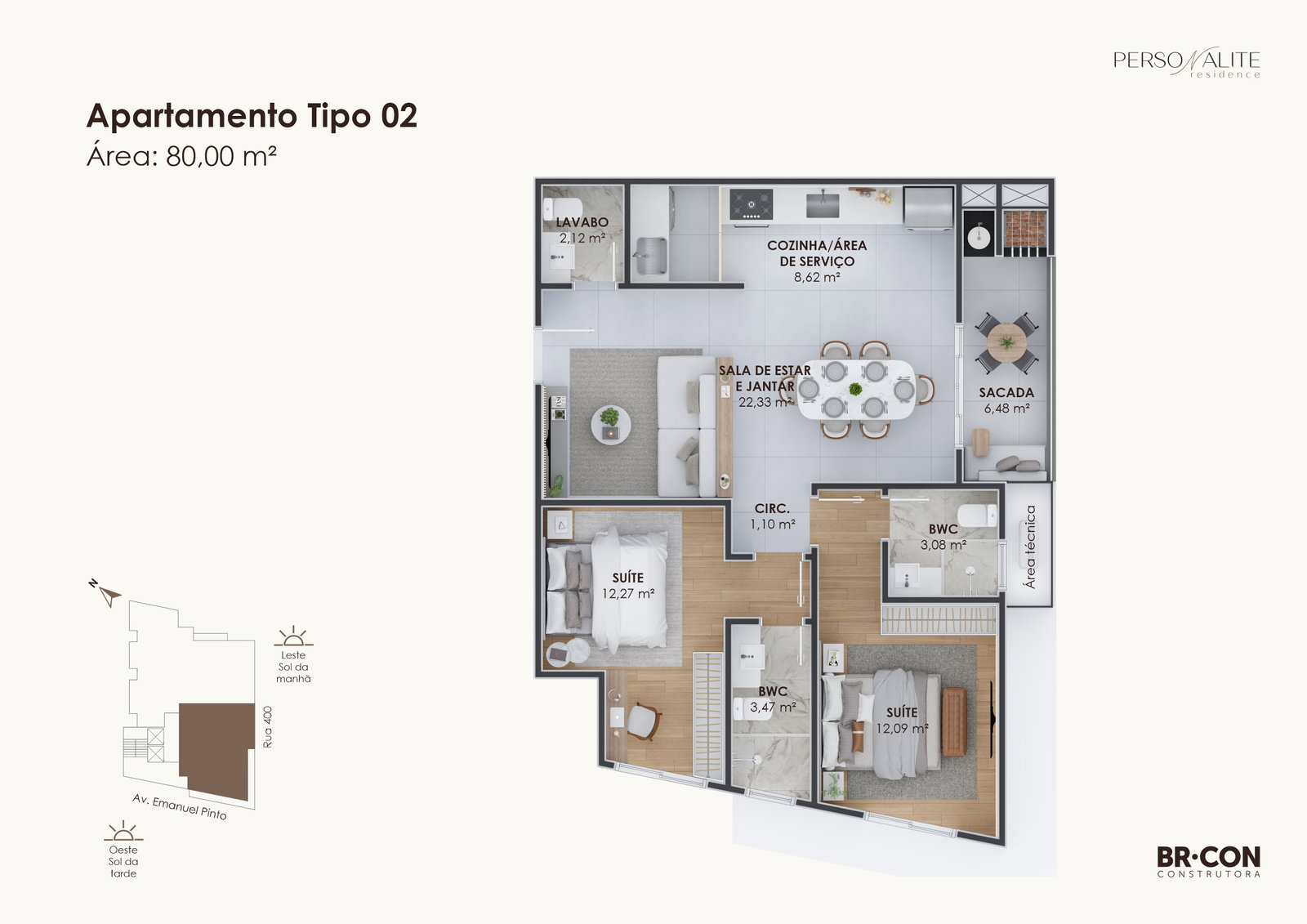 Planta 2 de Personalite Residence
