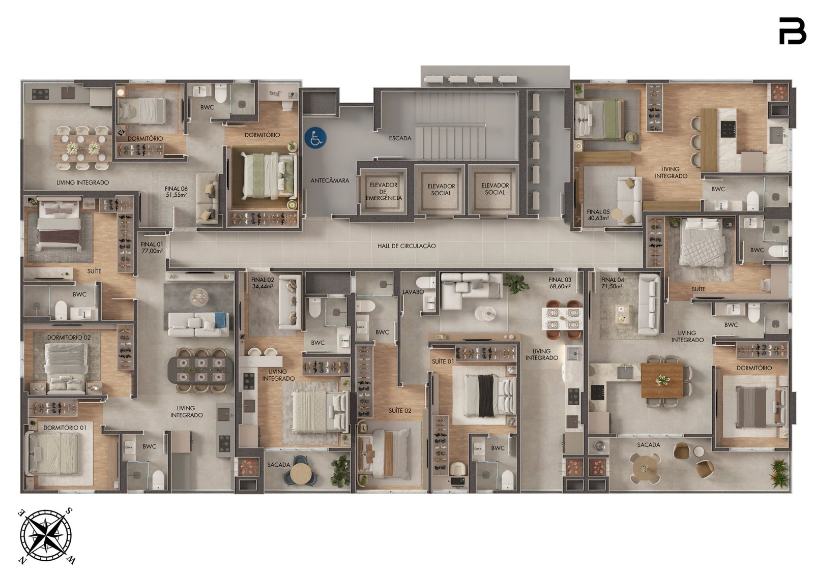 Planta 34 de Breeze Towers
