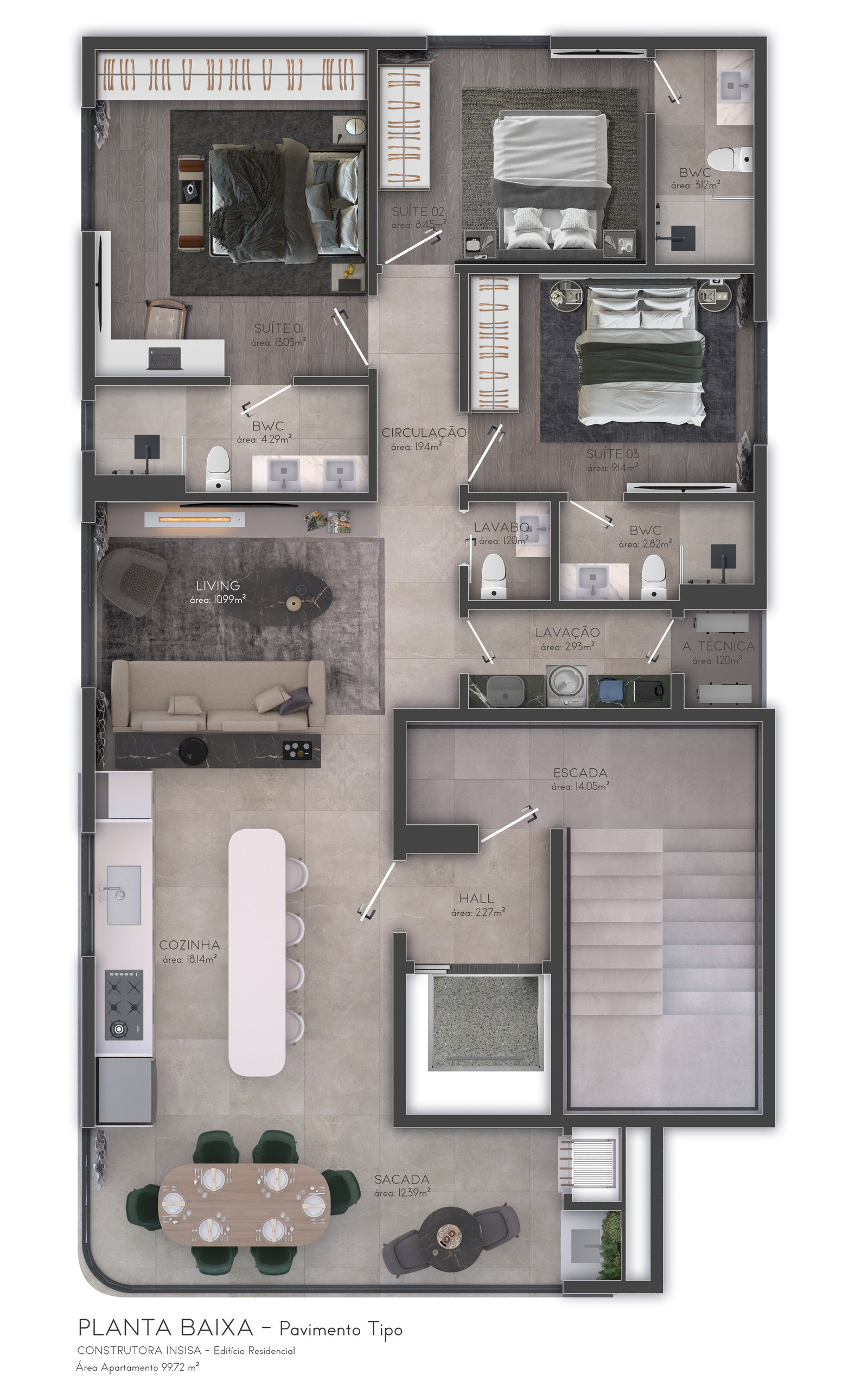 Planta 2 de Aruba Residence