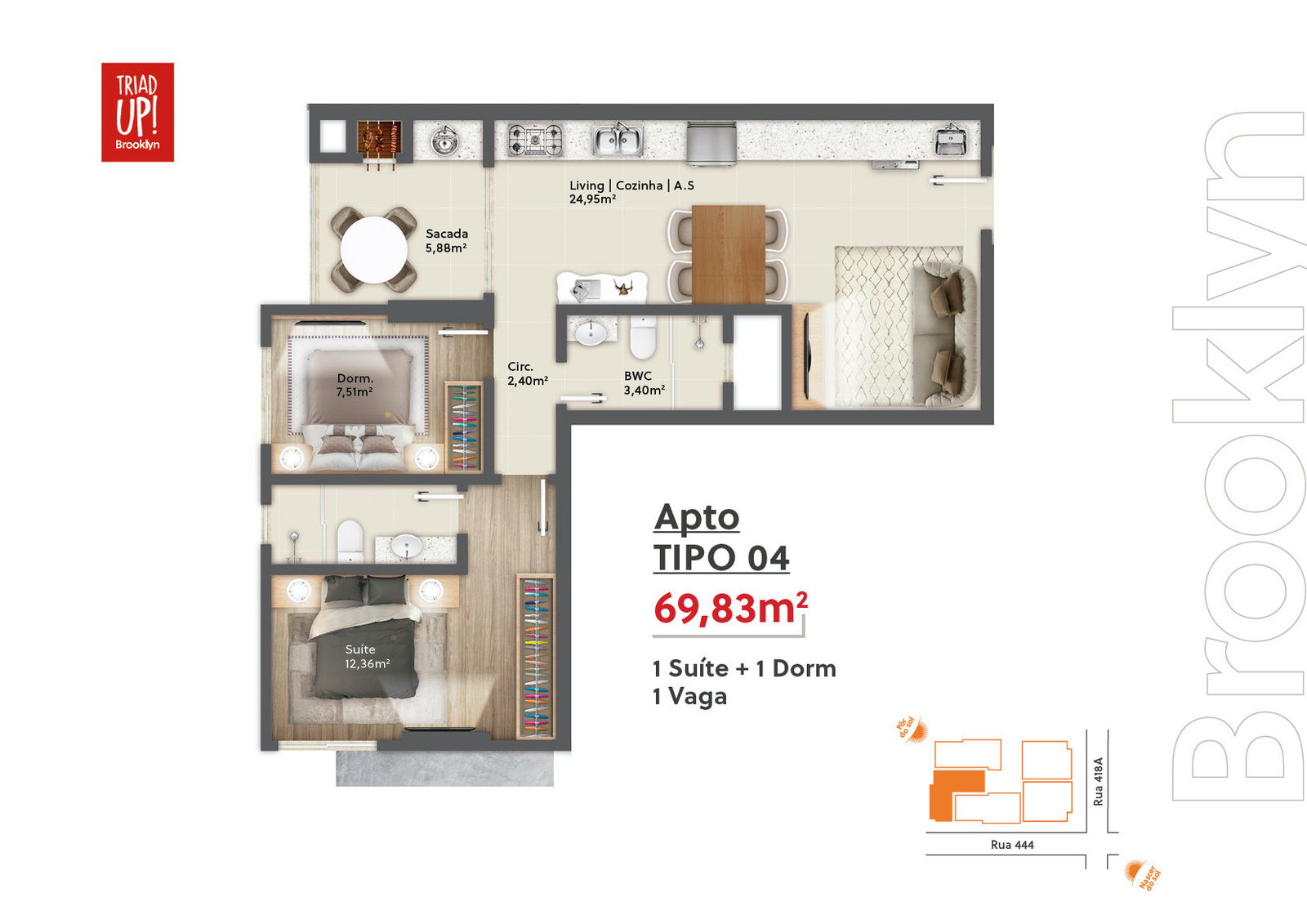 Planta 4 de Triad Up! Brooklyn