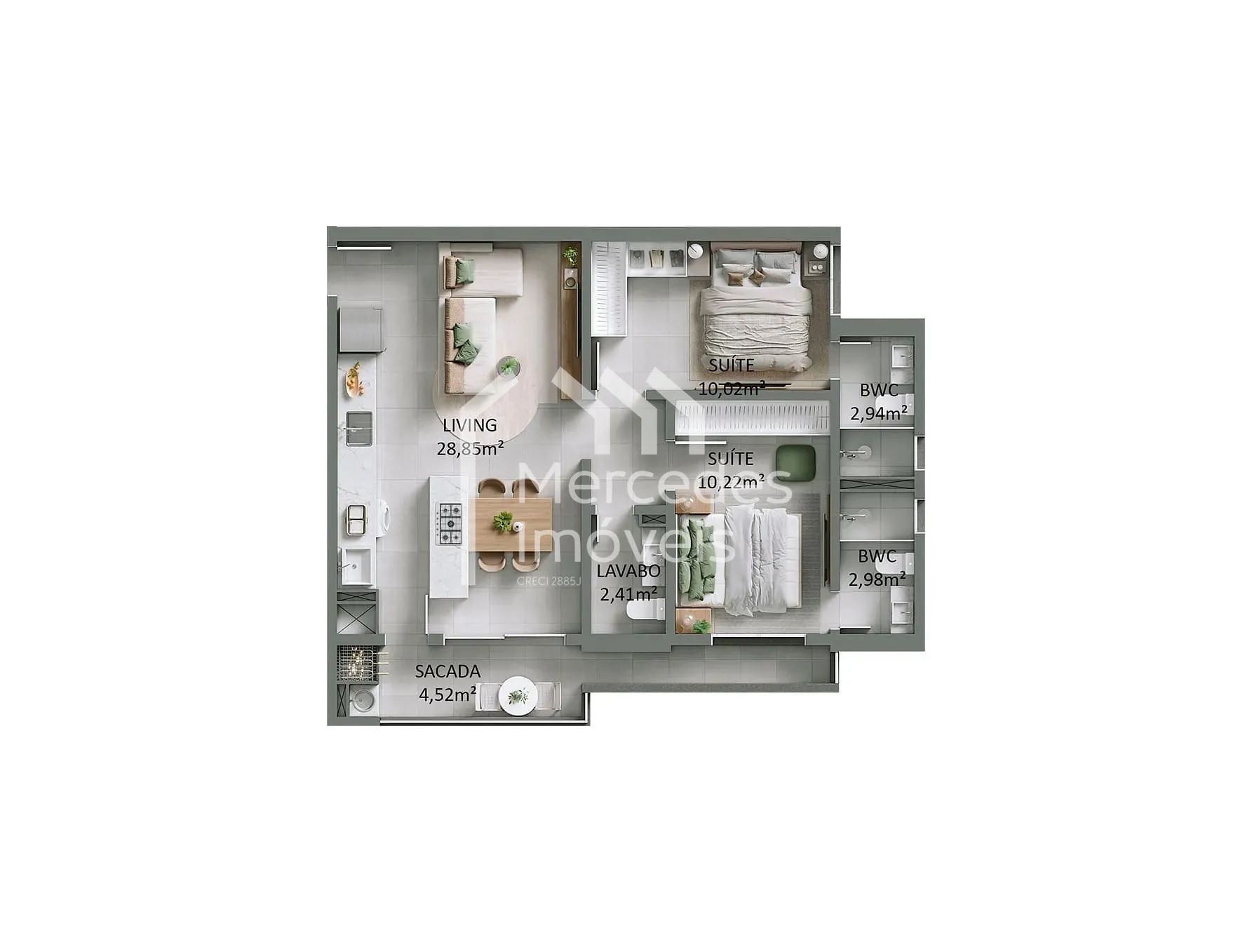 Foto 28 de Apartamento para locação mobiliado com 2 suítes, 2 vagas , Praia Brava de Itajaí, Itajaí, SC