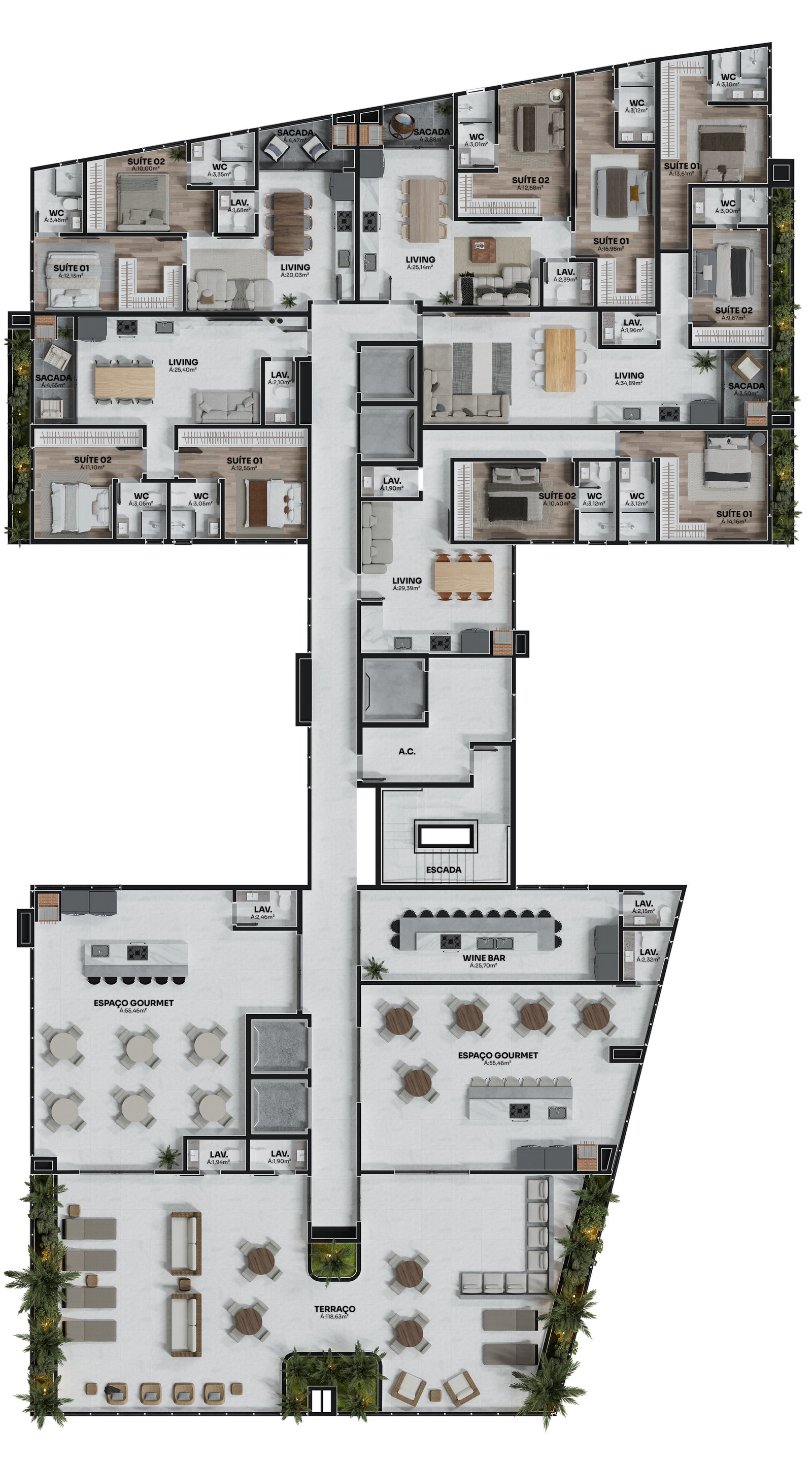 Planta 4 de Torre Del Mare
