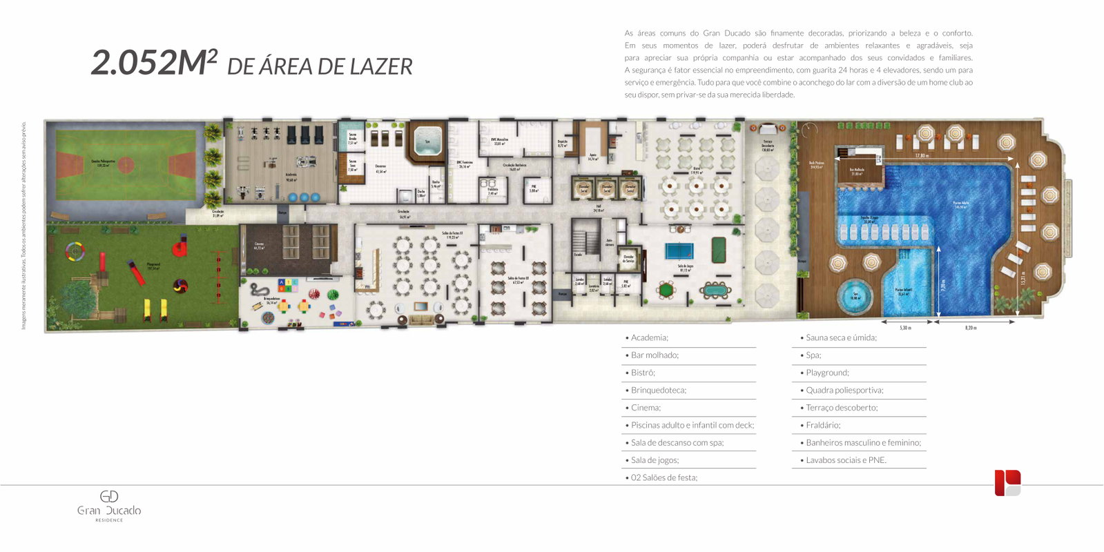 Planta Lazer do Gran Ducado
