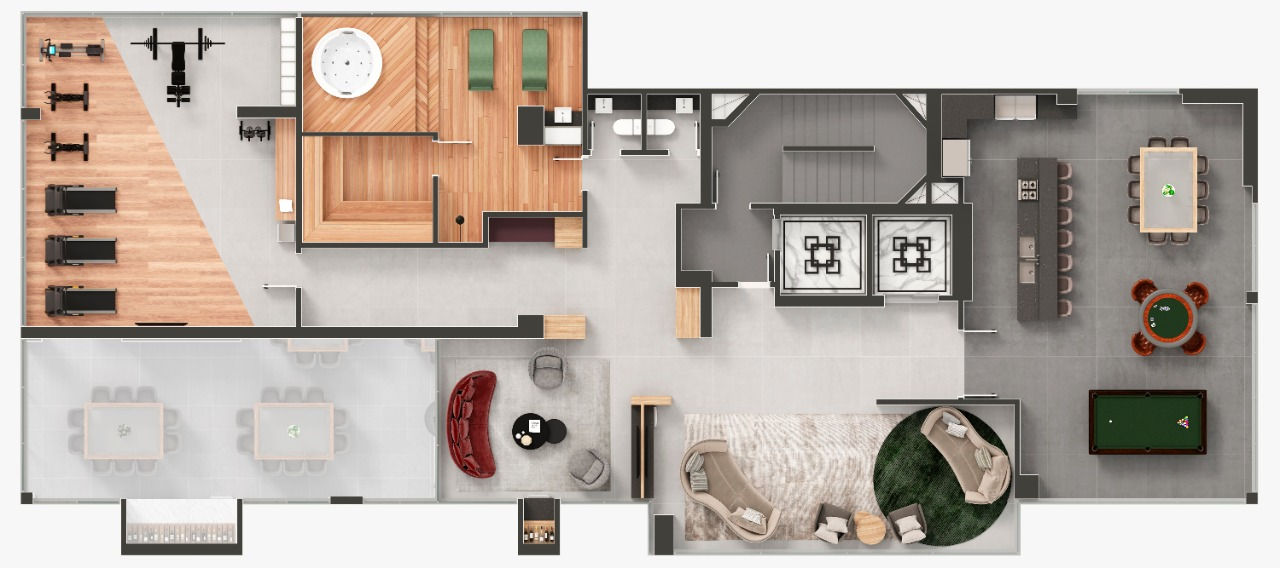 Planta 2 de Sparkling Wine Residence