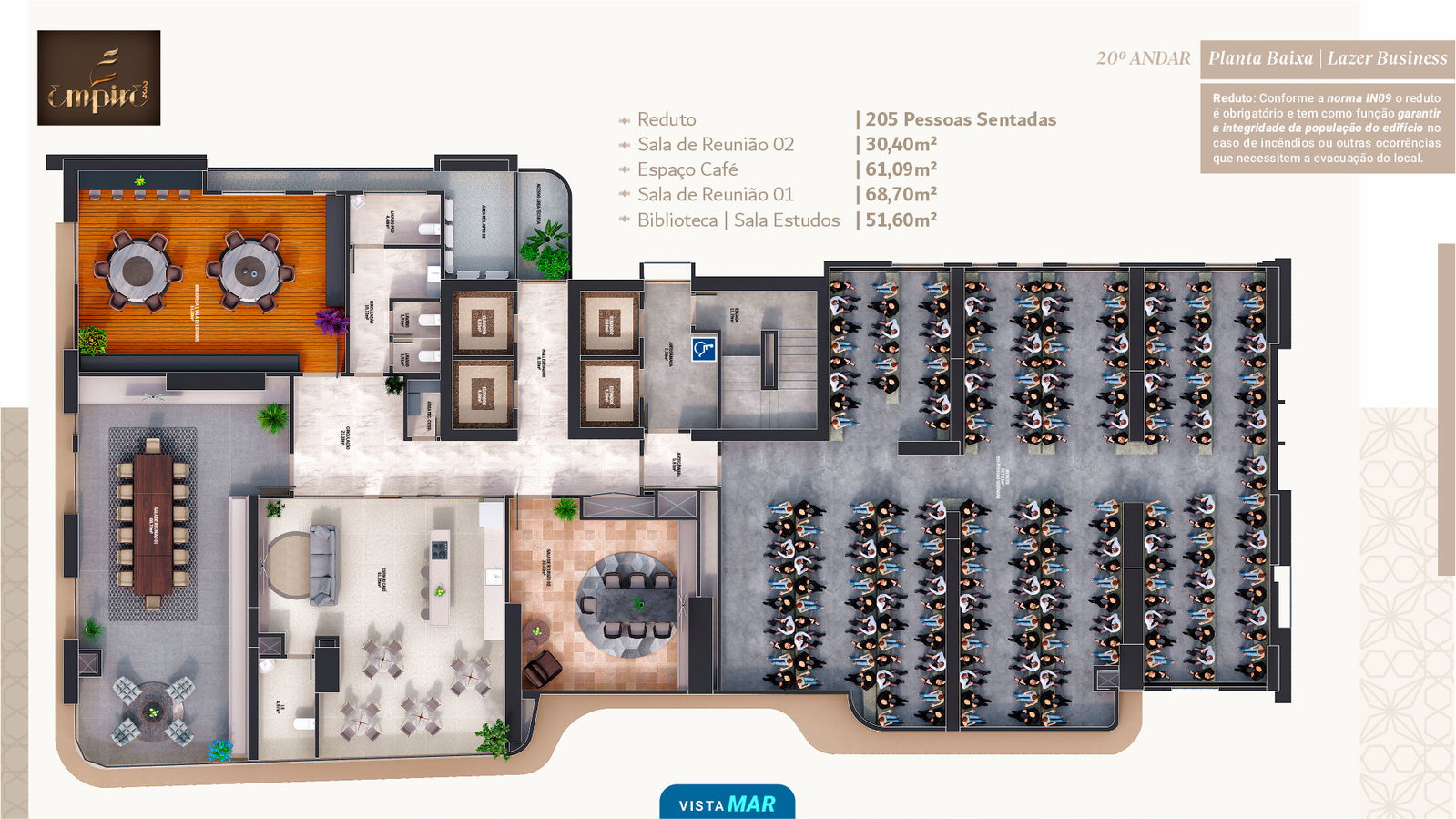 Planta Lazer Business do Empire 234
