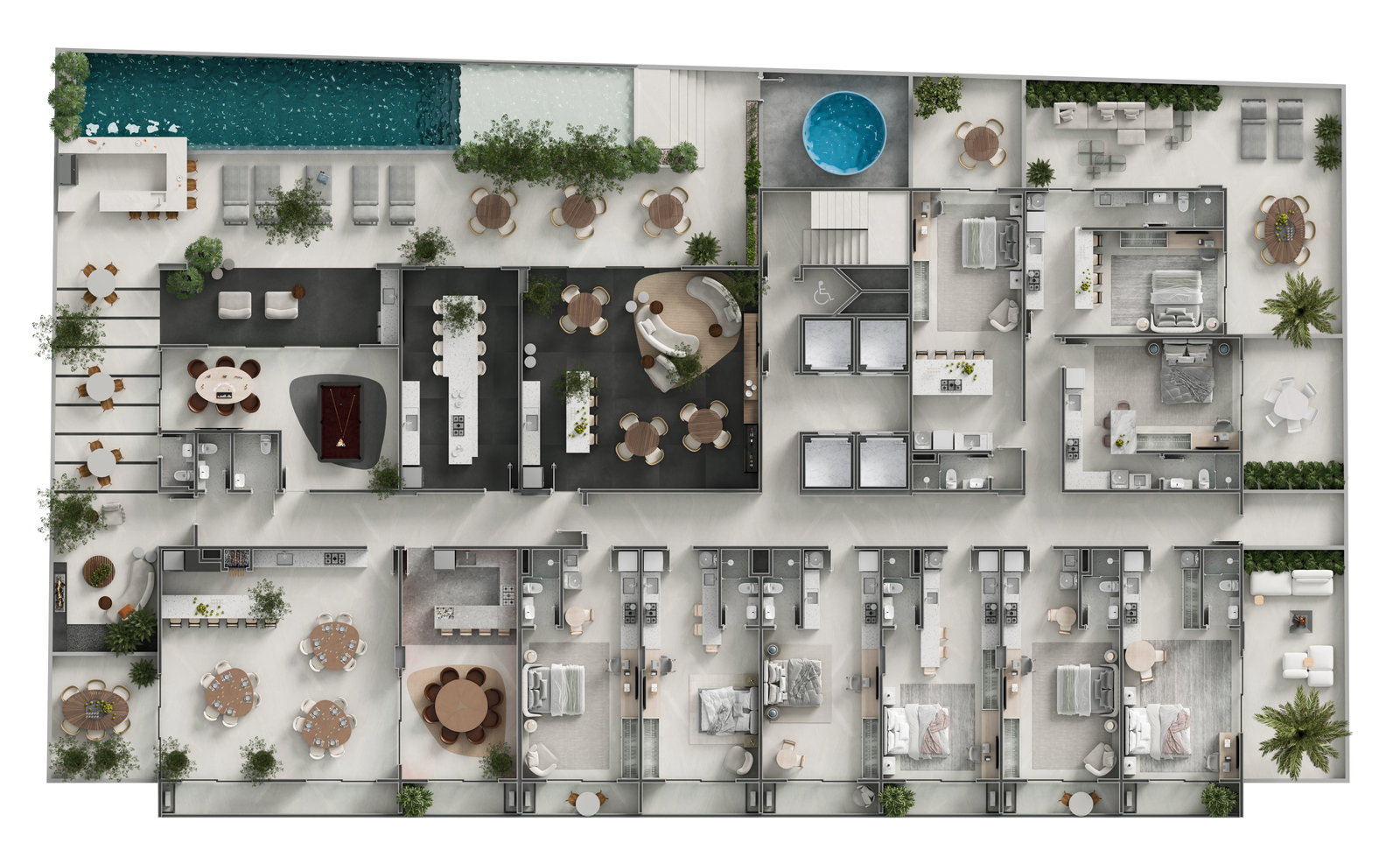 Planta Lazer · Rooftop do Grand Lofts