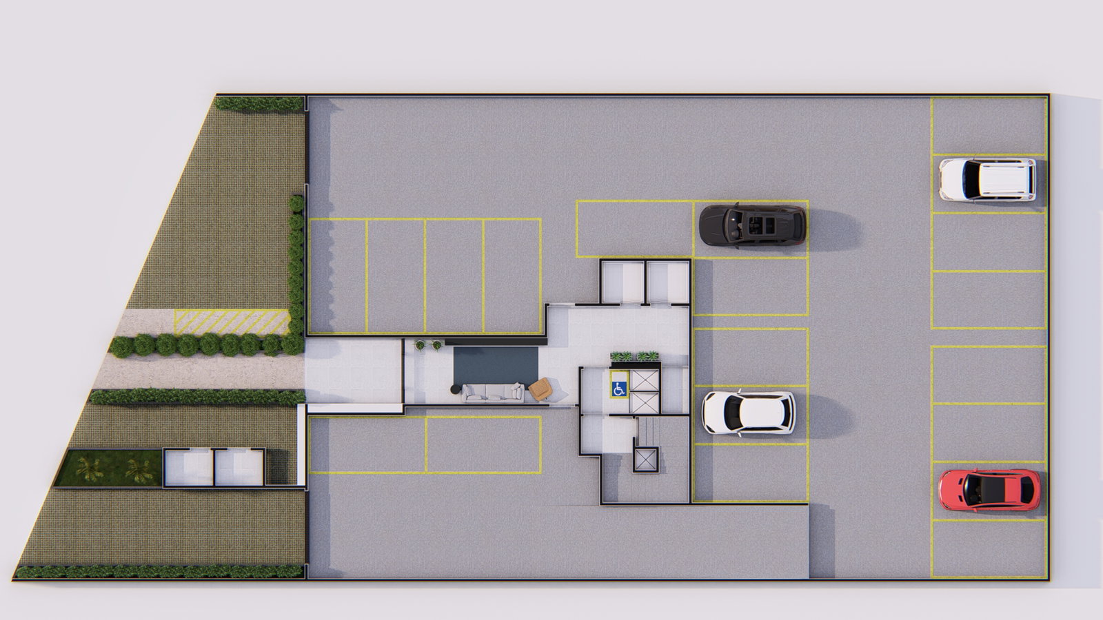 Planta Garagem do Magari Residence
