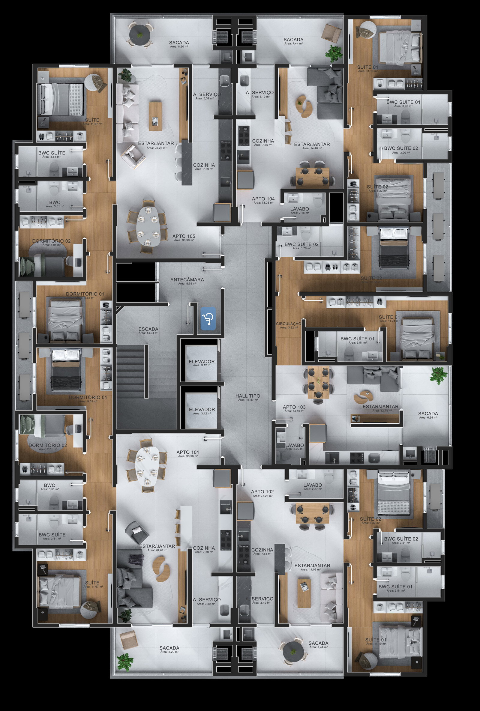 Planta 2 de Lovvare Home Club