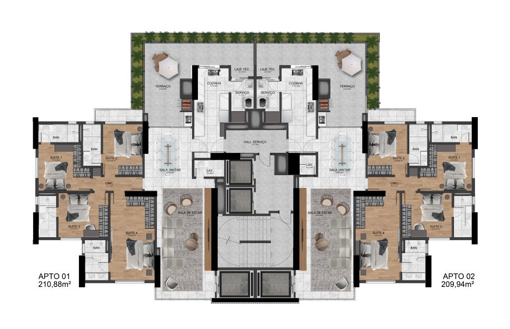 Planta 6 de Celina Garden Residence