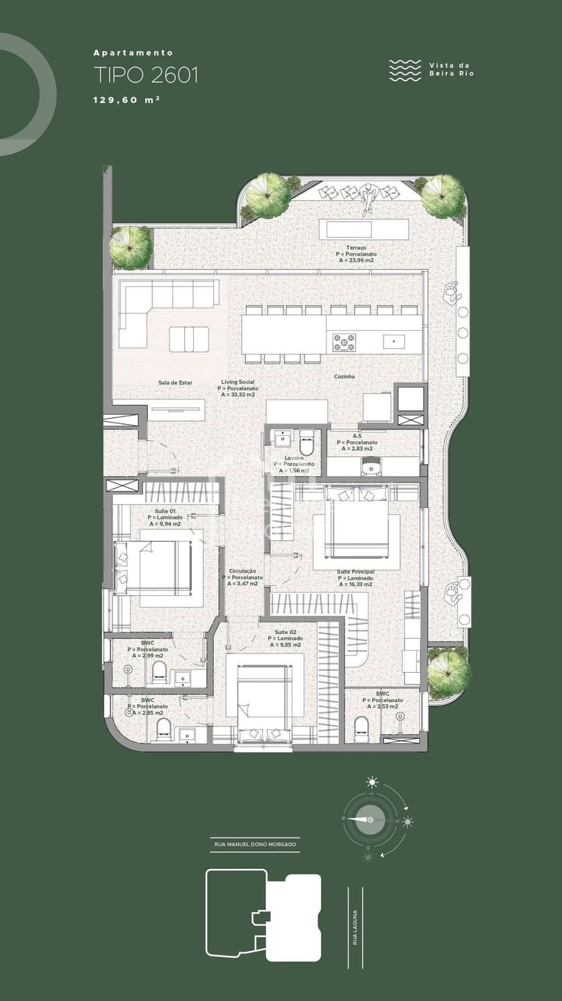 Foto 22 de Apartamento 3 suítes para alugar · Fazenda, Itajaí · LAGUNA 182