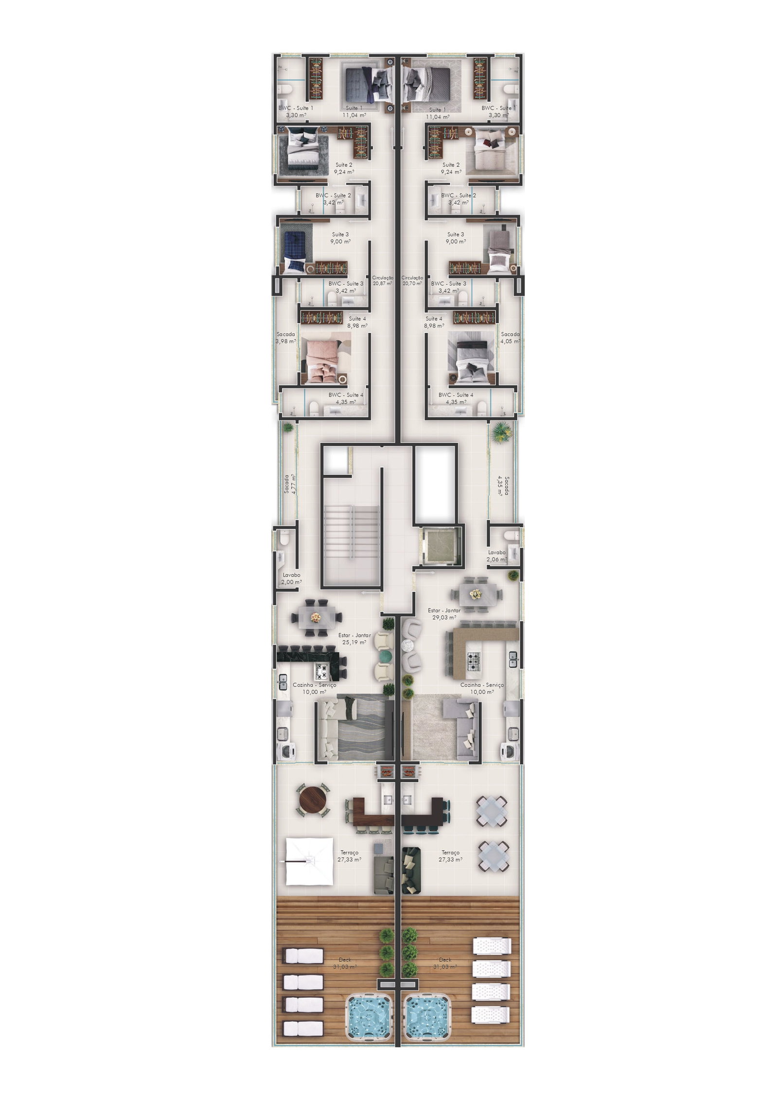 Planta 2 de Villa Serena