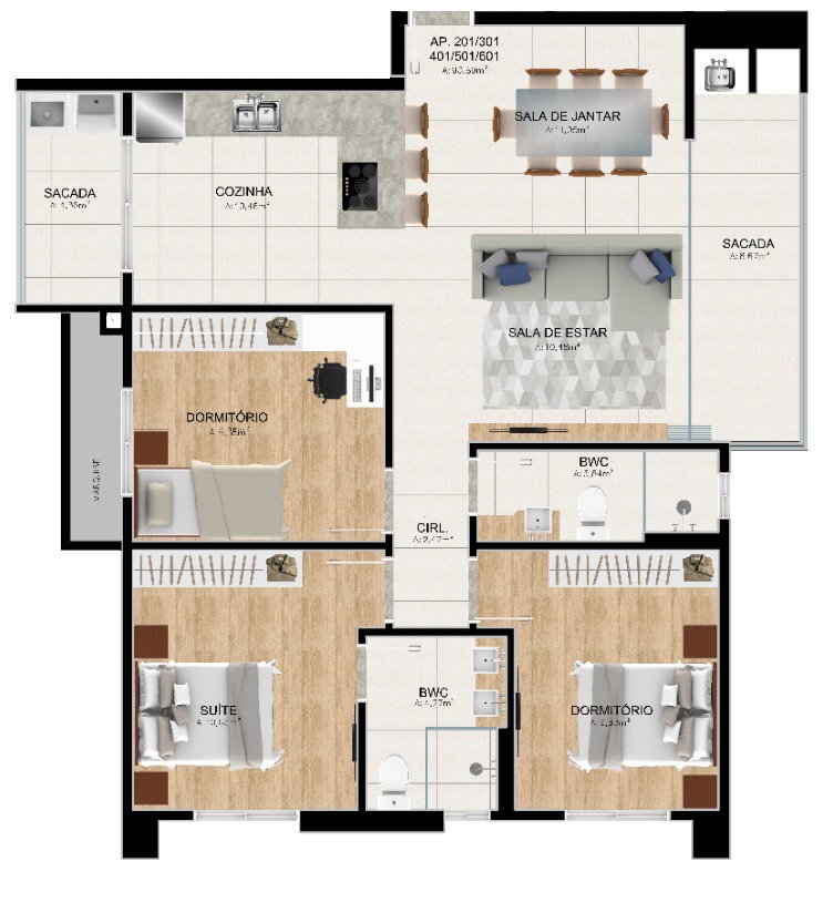 Planta 1 de Residencial Excelsior