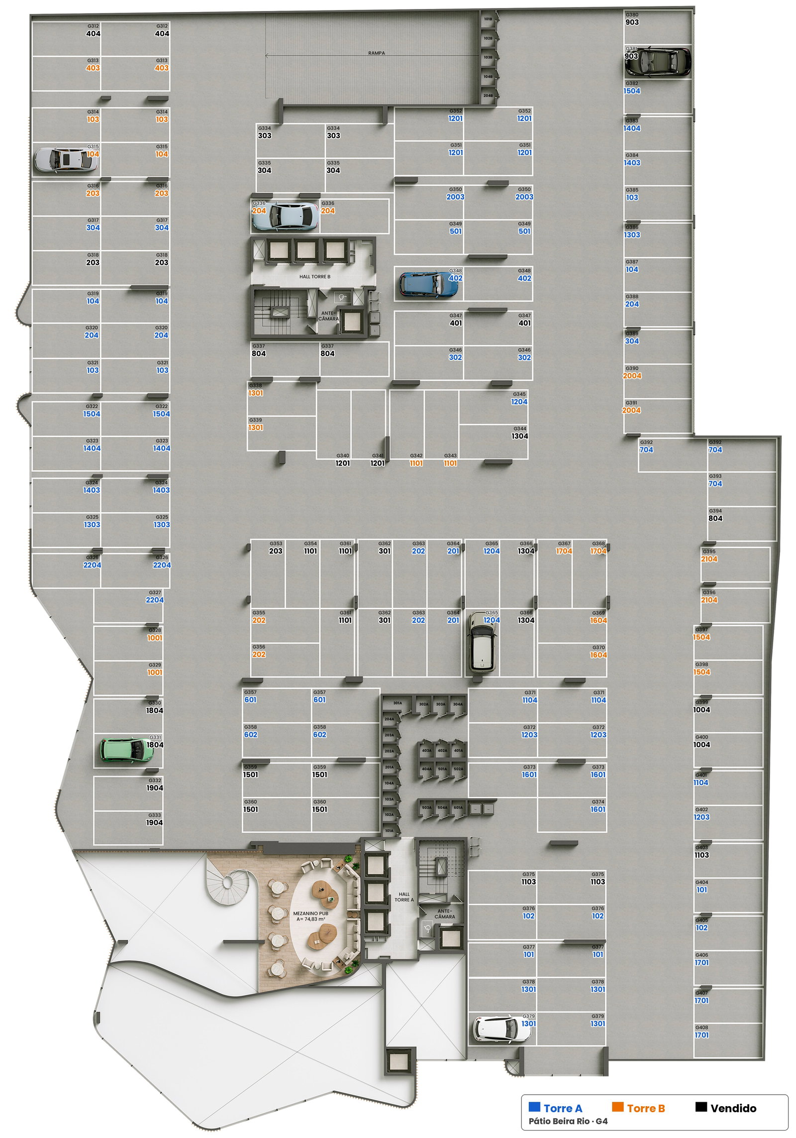 Planta 30 de Pátio Beira Rio