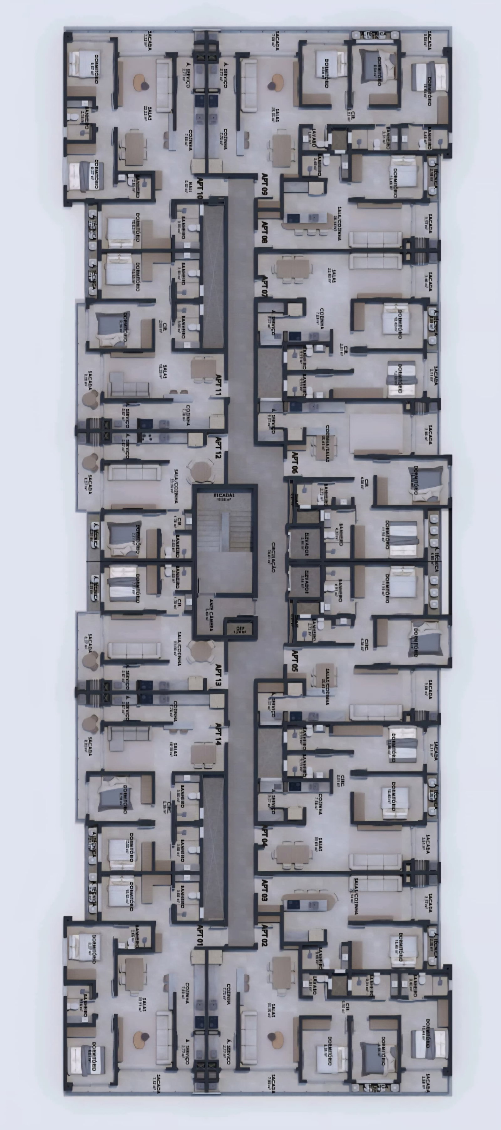 Planta 2 de Vêneto Residence