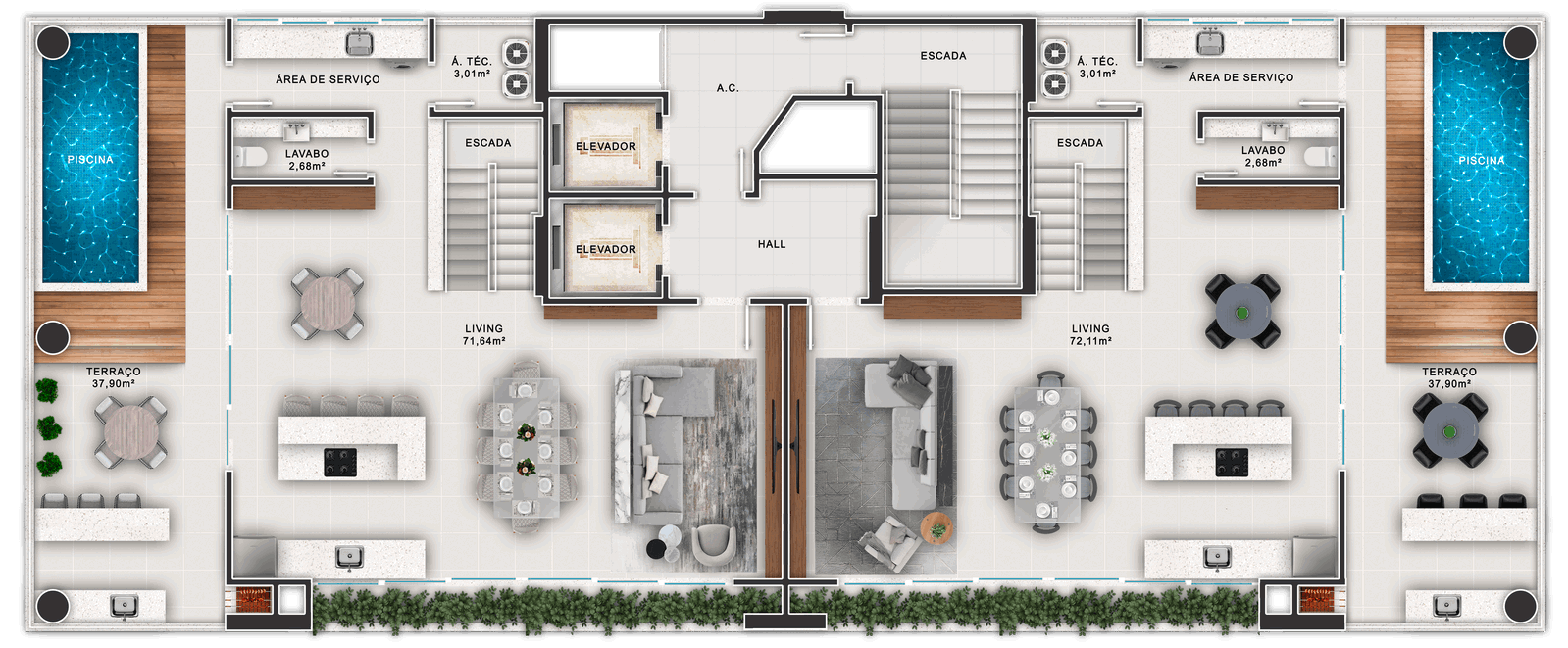 Planta 3 de Lemos Torres