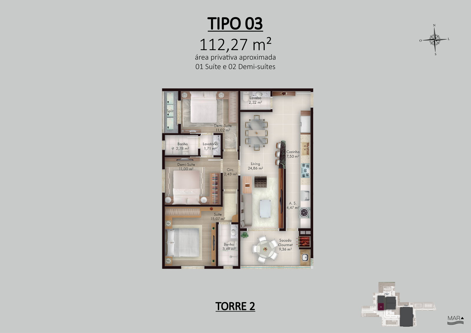 Planta 11 de Select Towers Residence