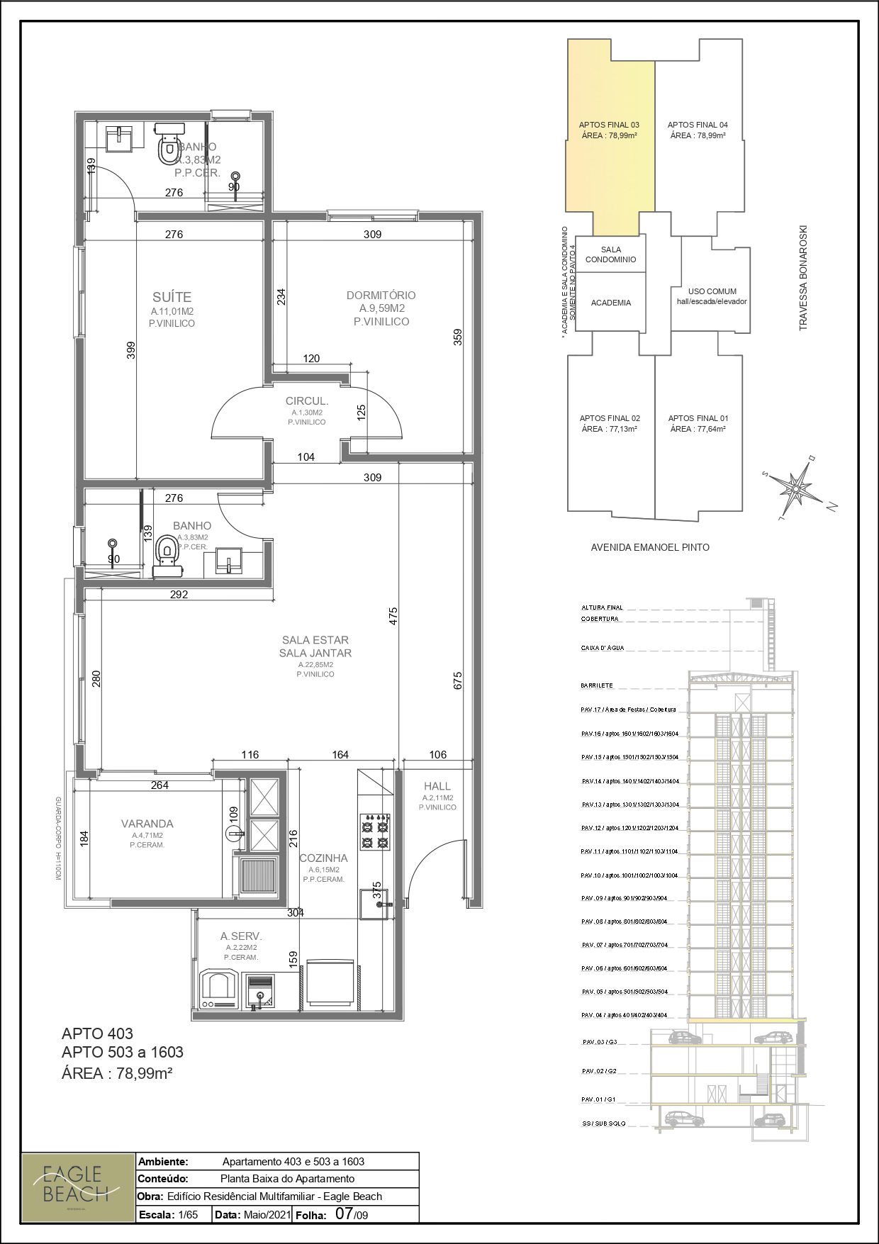Planta 13 de Residencial Eagle Beach