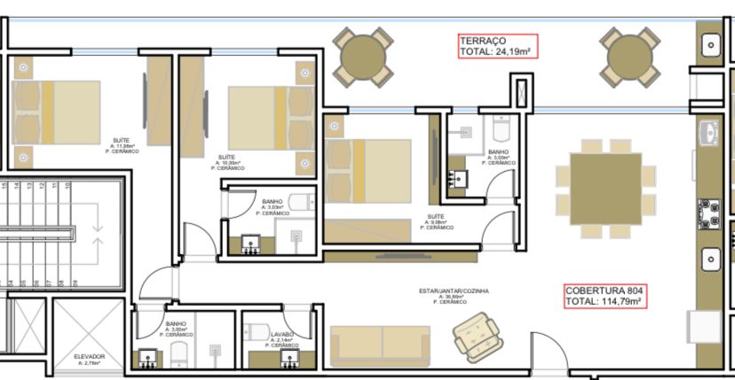 Planta 10 de Palm Beach Home Club