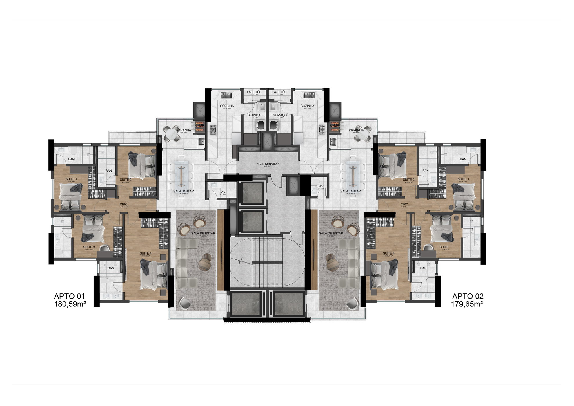 Planta 1 de Celina Garden Residence