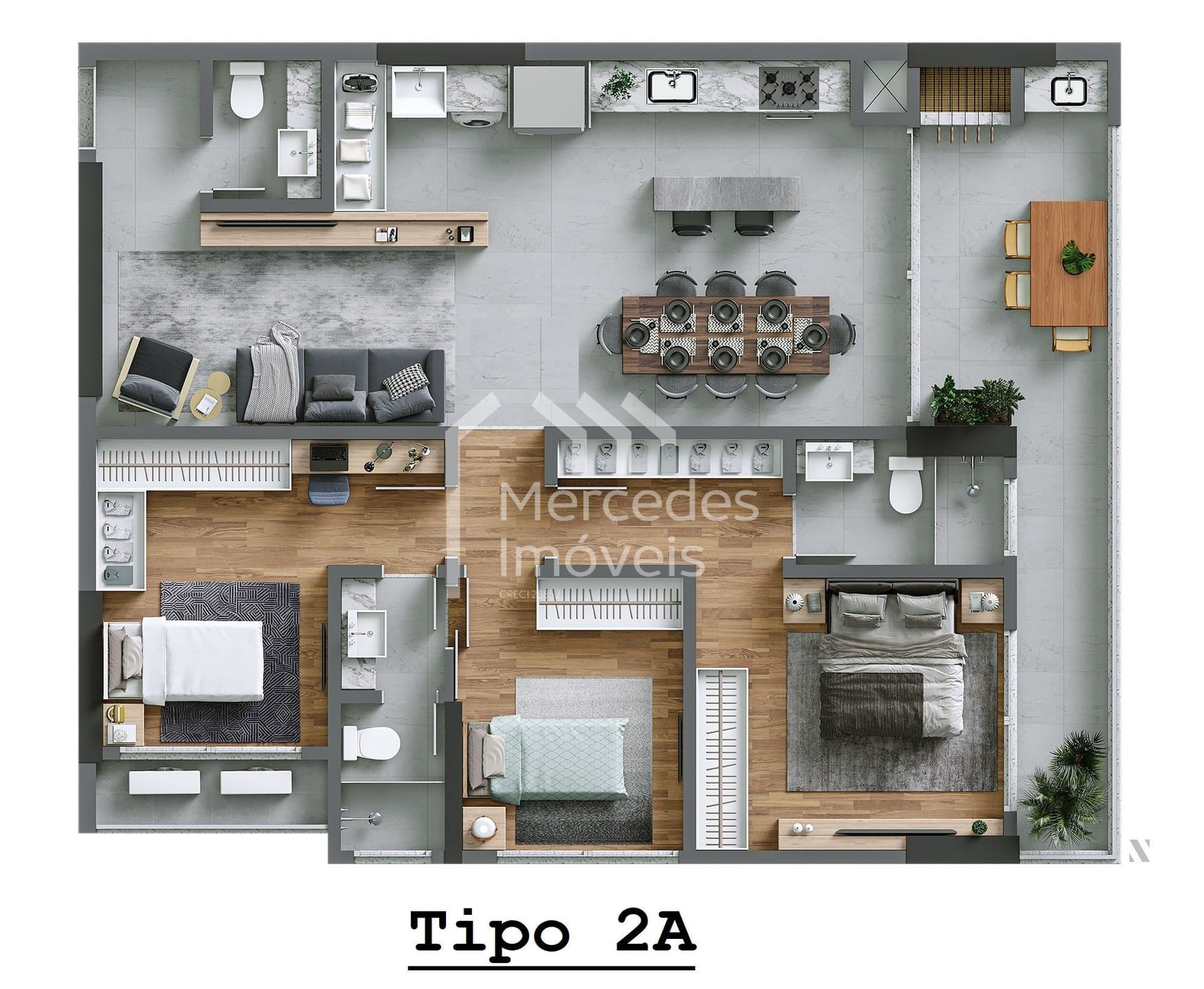 Foto 5 de Apartamento 1 suíte + 2 dorms à venda · Praia Brava, Itajaí · Lotisa Torres da Brava - Sirena