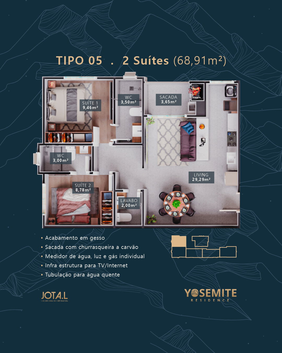 Planta 8 de Yosemite Residence