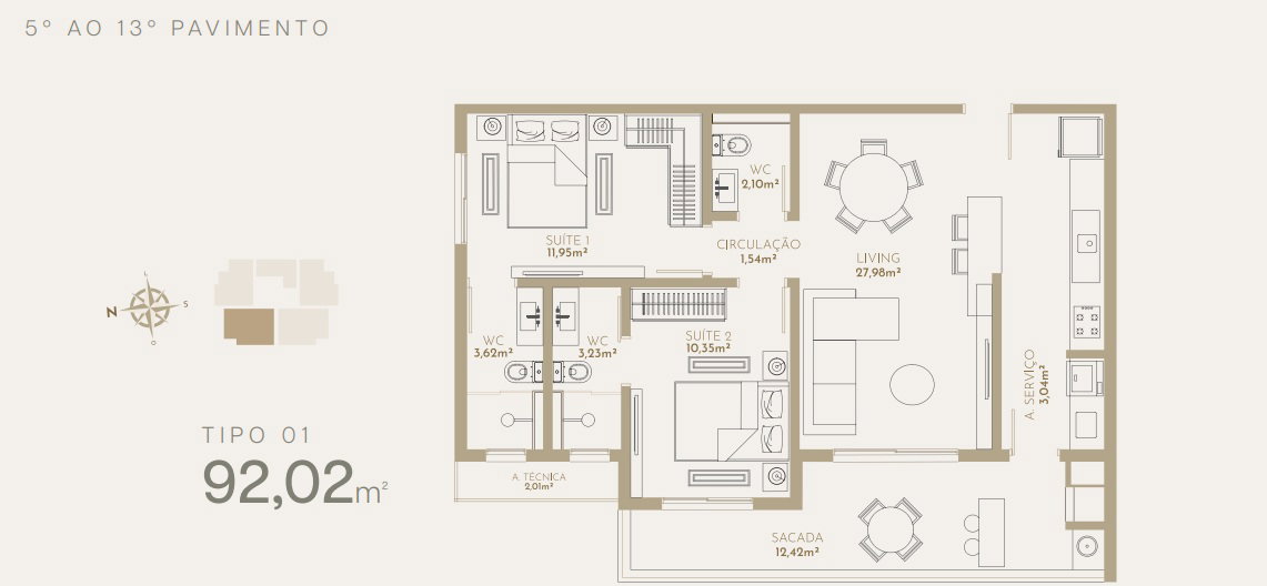 Planta 5 de Maldivas Tower