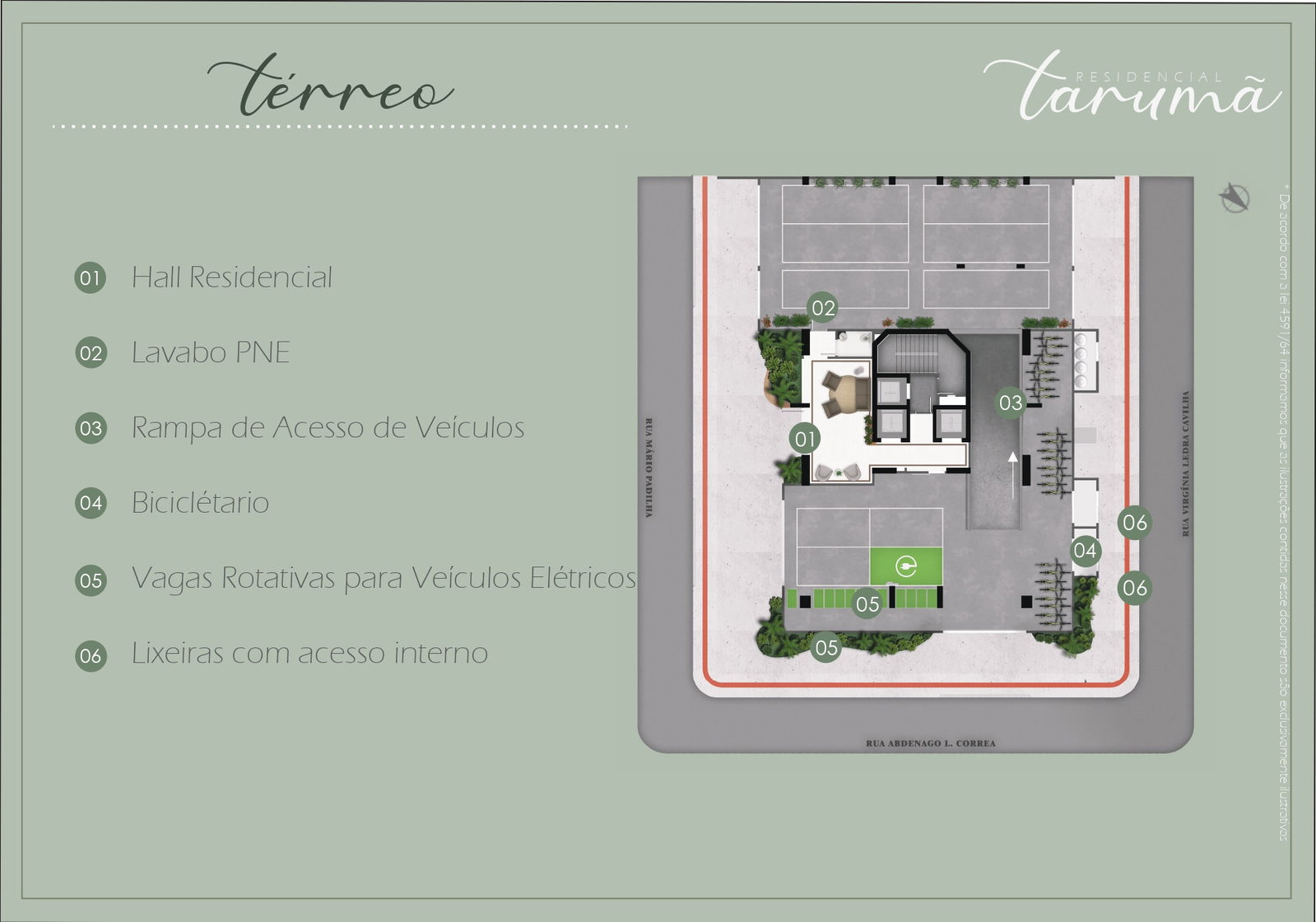Planta 1 de Residencial Tarumã