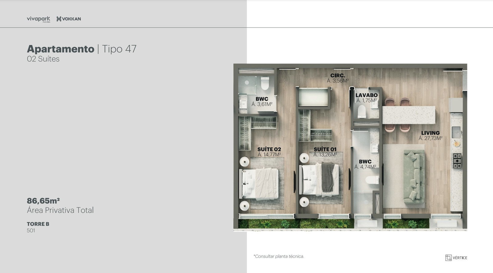 Planta 39 de Edifício Vértice