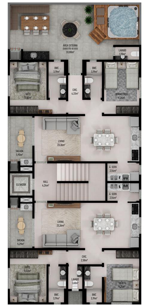 Planta 1 de Breeze Residence