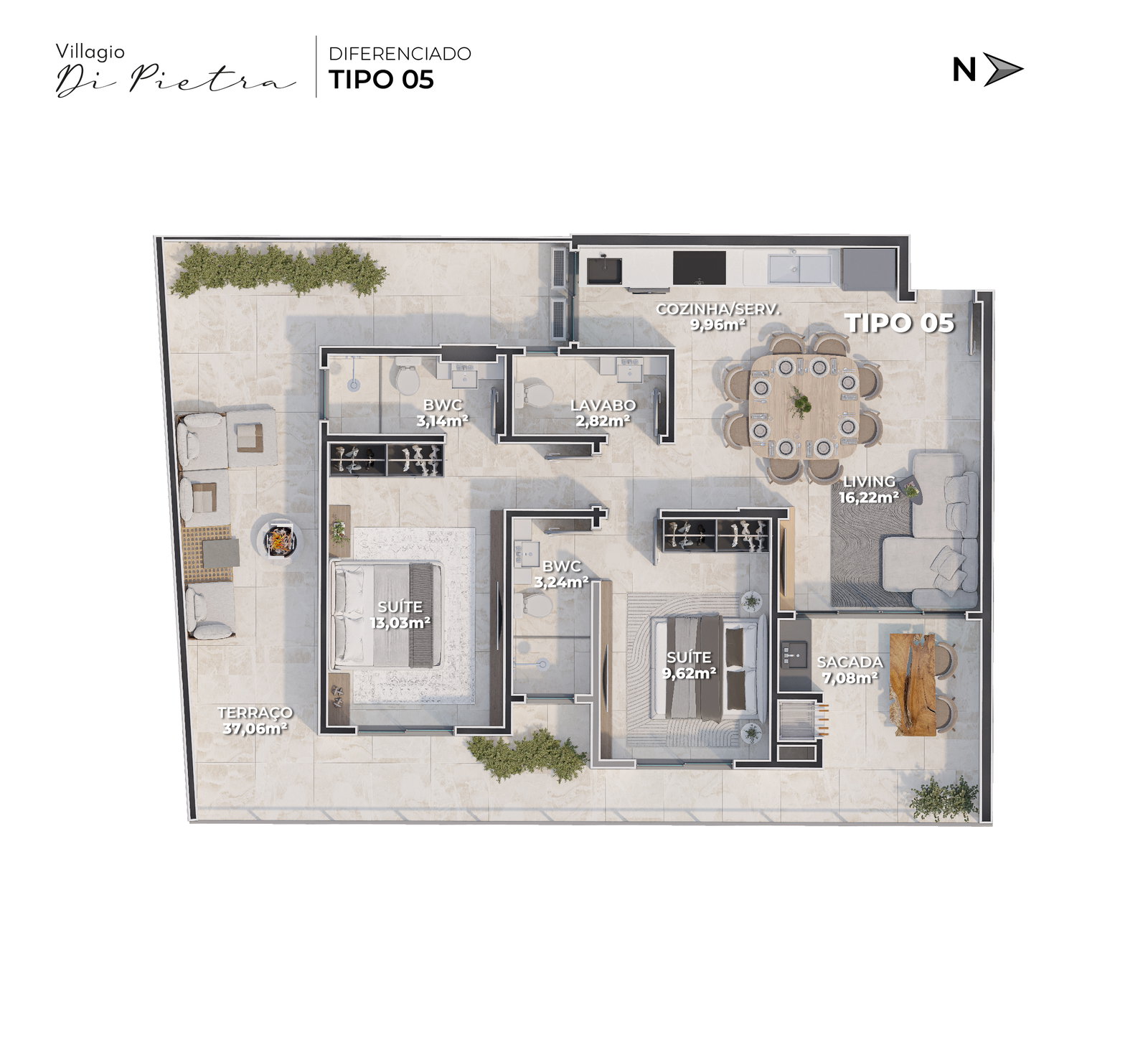 Planta 7 de Villaggio Di Pietra