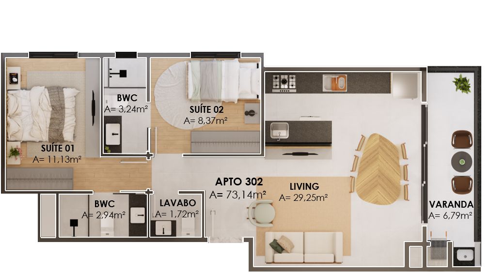 Planta 2 de Residencial Solares