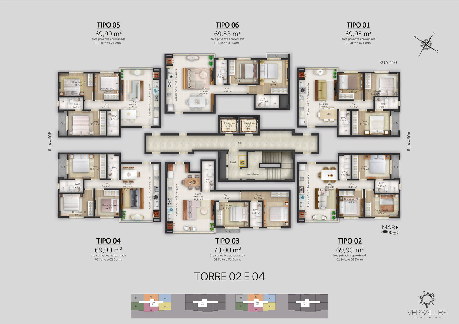 Planta 12 de Versailles Home Club