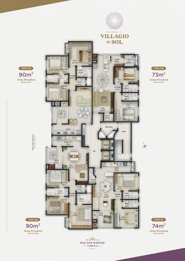 Planta 2 de Villagio Do Sol