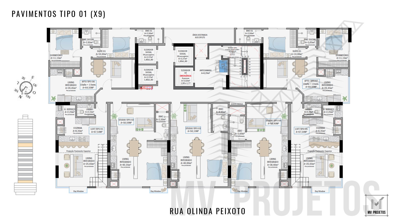 Planta 4 de Bay Window Residence