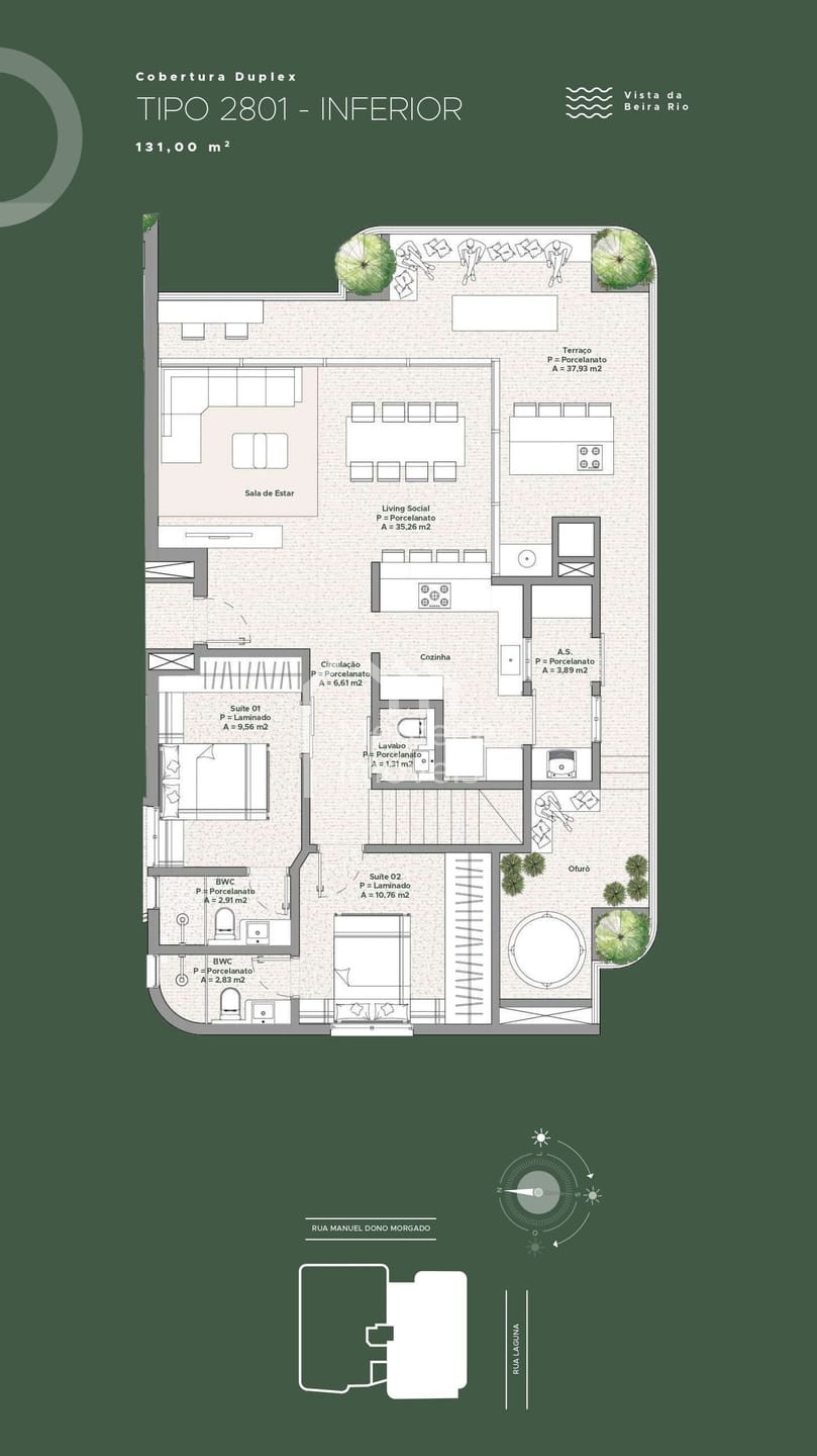 Foto 26 de Apartamento 3 suítes para alugar · Fazenda, Itajaí · LAGUNA 182
