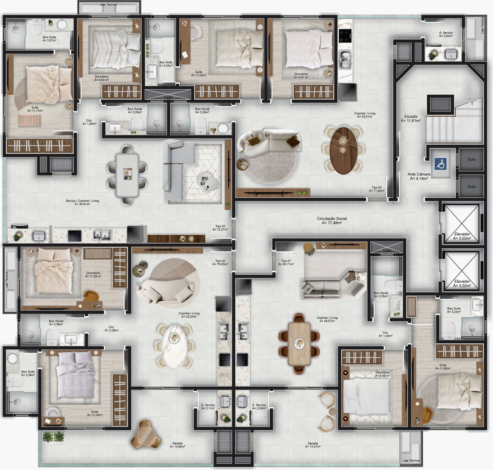Planta 1 de Oasis Al Mare