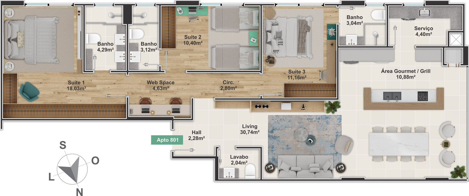 Planta 3 de Venetian