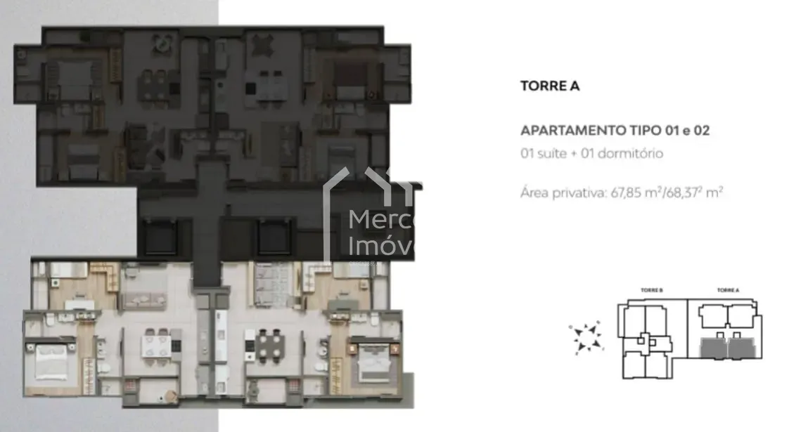 Foto 24 de Apartamento com 1 suíte + 1 dormitório à venda - Fazenda, Itajaí, SC