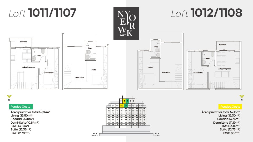 Planta 14 de New York Lofts