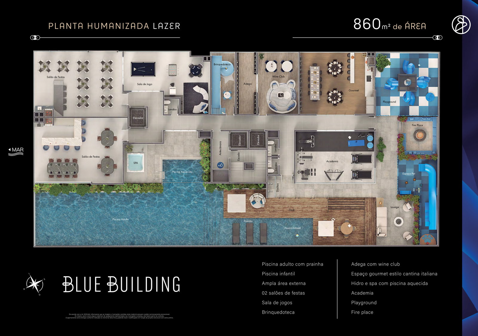 Planta 1 de Blue Building