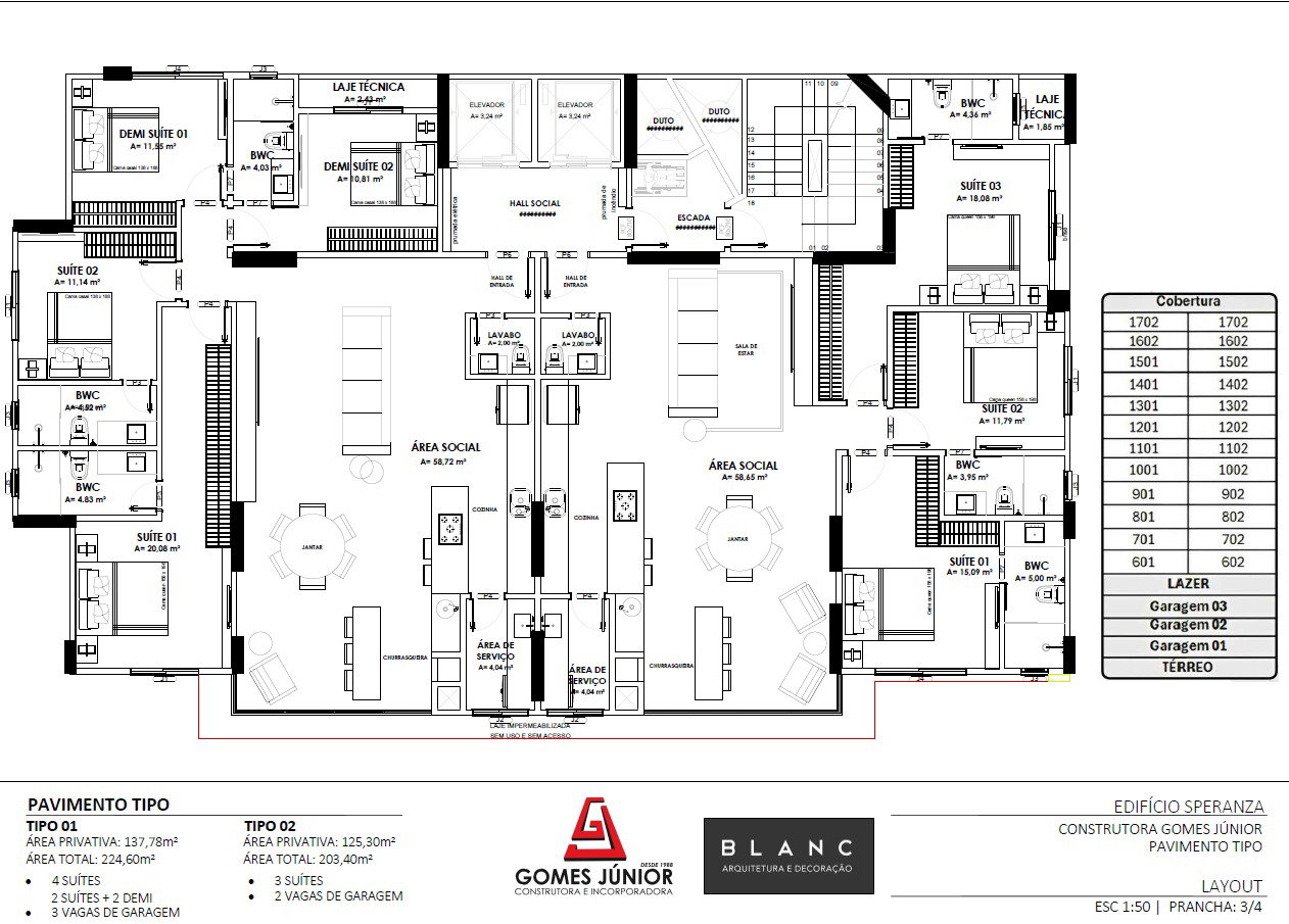 Planta 4 de Speranza Residenziale