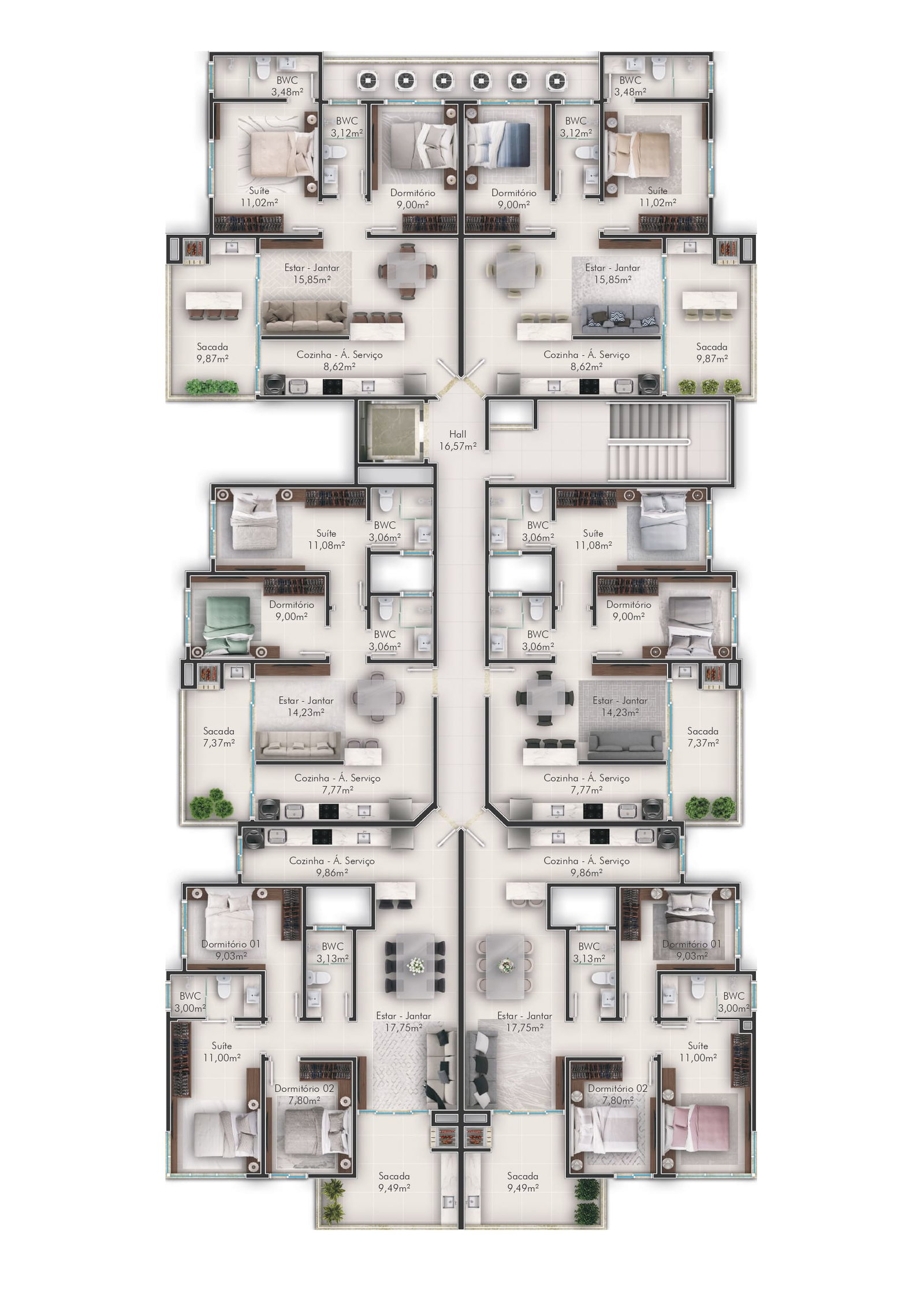 Planta 5 de Antúrios Residence